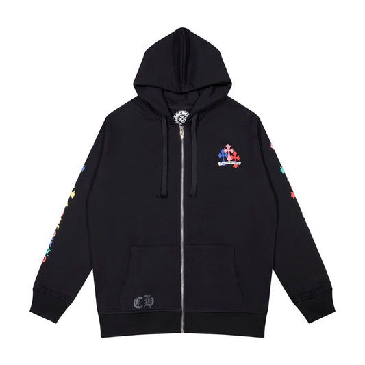 Chrome Hearts Multi Color Cross Hoodie